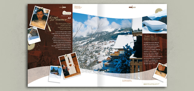 Pages village de la brochure hiver de Chtel