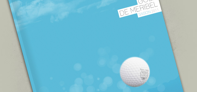 Couverture de la brochure du golf de Mribel 2011