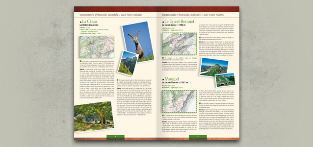 Pages du guide des activits du Massif des Aravis